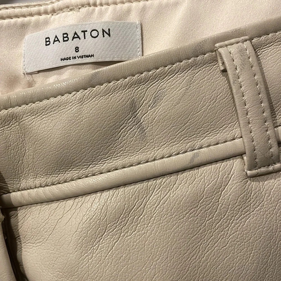Aritzia Babaton Soft Vegan Leather Pant size 8 - Picture 3 of 10